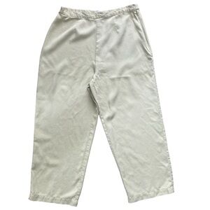 Talbots Pale Green Pants | Size 12 | Soft & Dressy Summer Slacks Lightweight